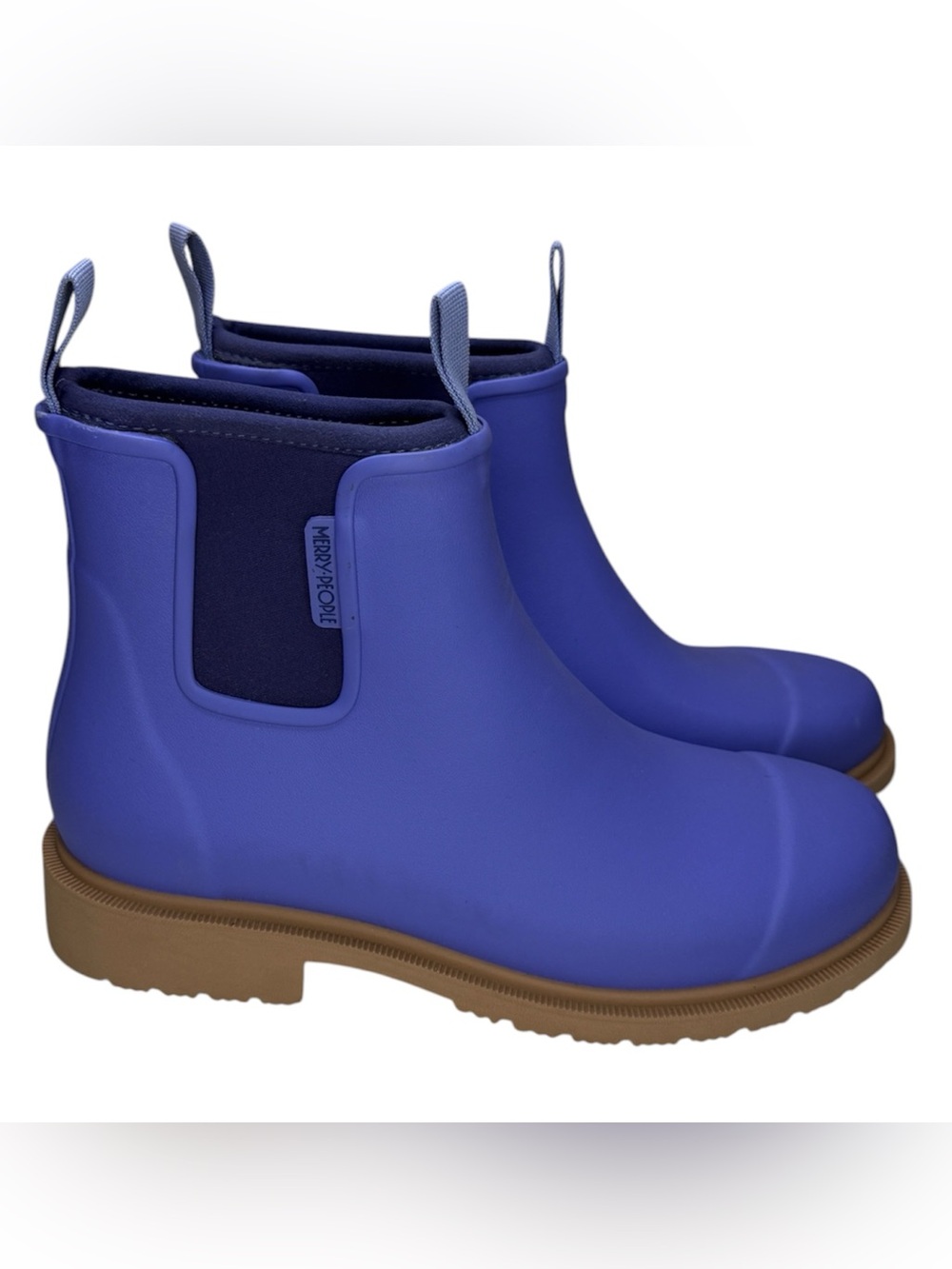Merry People Bobbi Rain Boots in Violet Blue Retired Color Sz 9-9.5